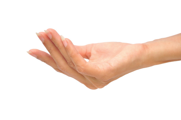 άδειο ανοιχτό γυναίκα χέρι - Φωτογραφία, εικόνα