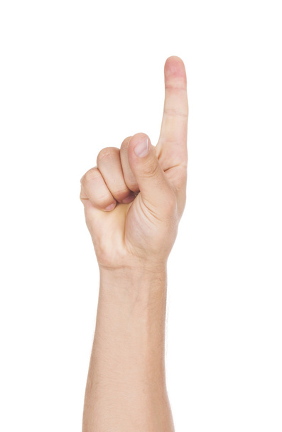 Human hand point with finger - Фото, зображення