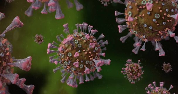 COrona Virus COVID-19 κάτω από την απεικόνιση μικροσκοπίου - Φωτογραφία, εικόνα