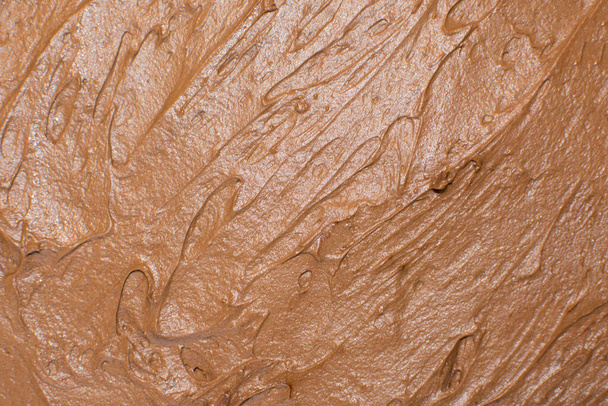 Estructura de cremas de chocolate. Vista superior. De cerca. Fondo abstracto. - Foto, imagen