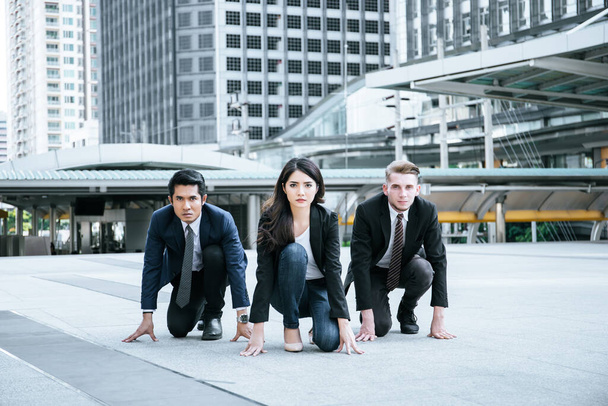 Portrait of  business team ready for work. Team business leadership. - Photo, Image