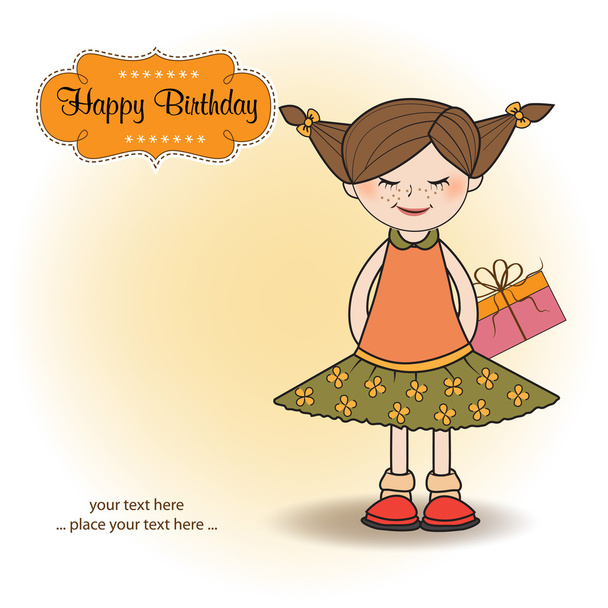 Girl special gift - Vector, Image