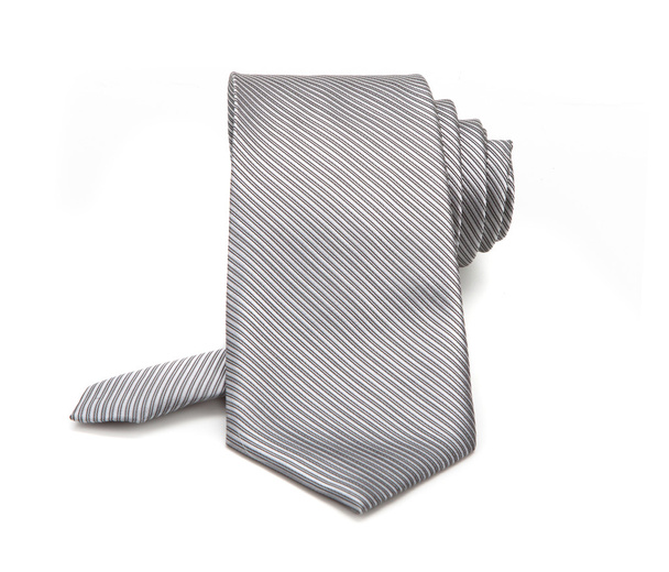 graue Krawatte isoliert - Foto, Bild