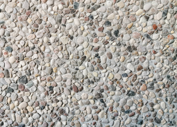 La texture du mur de petites pierres
. - Photo, image