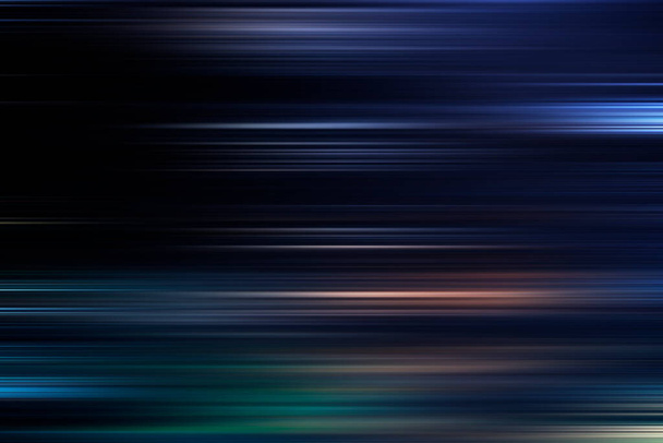 青色技術の抽象的な動きの背景にある - 写真・画像