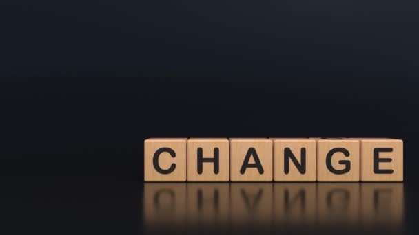 SEAMLESS - CHANGE converting into CHANCE converting into CHANGE. Creative background for inspiration, develop for business. Accept new things in life. - Footage, Video
