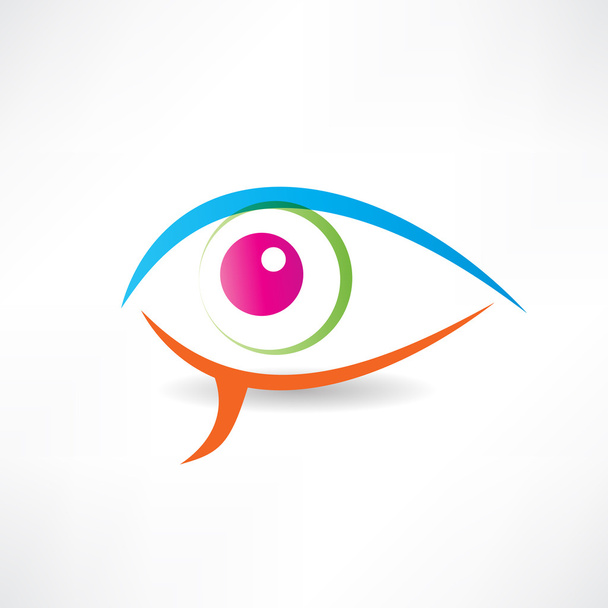 icono de ojo humano abstracto
 - Vector, Imagen
