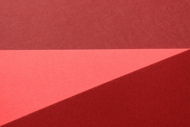 Soyut geometrik kağıt arkaplan, kırmızı renkler. Renkli doku arka plan. Trend konsepti. - Fotoğraf, Görsel