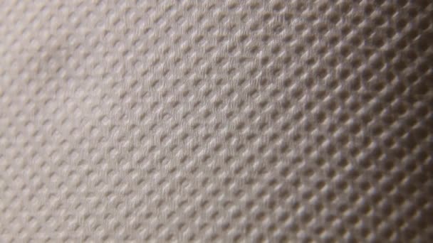 Kitchen paper background, roll of paper close up, towels texture - Footage, Video
