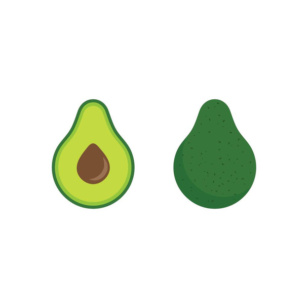 Avocado vector icon illustration design template - Vector, Image