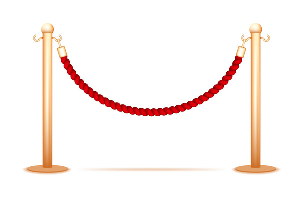 Barrier rope - Vector, Imagen