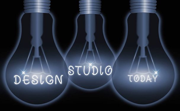 Ecriture conceptuelle montrant Design Studio. Business photo texte environnement de travail spécifiquement pour les designers et les artisans
. - Photo, image