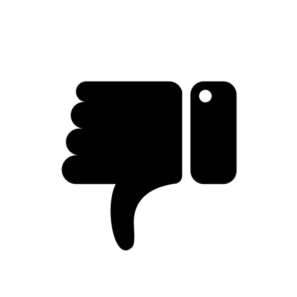 Thumb Down Icon Vector. Dislike Symbol Illustration - Vector, Image