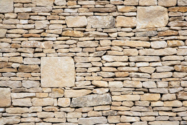 Brand new cotswold drystone wall - Photo, Image