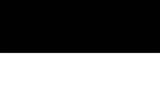 Ukrayna Bayrağı Siyah ve Beyaz. Country National Amblem Banner. Tek Renkli Gri Ölçekli EPS Vektör Dosyası. - Vektör, Görsel