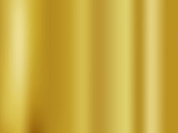 Abstracto oro gredient metal color tema satén textura fondo. Efectos de iluminación del flash. Fondo vectorial borroso con deslumbramiento de luz
 - Vector, Imagen