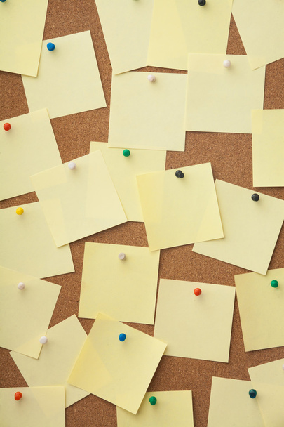 Corkboard and blank paper notes. - Photo, Image