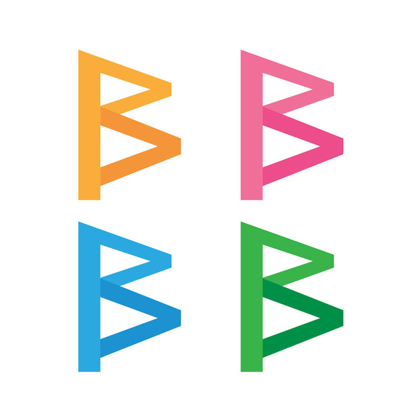 letter B logo icon design - Vektor, obrázek