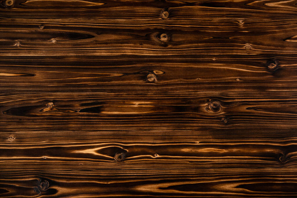 Wooden Texture. Table Surface. Dark Brown Plank Wood Background. Vintage Retro Style - Foto, Bild