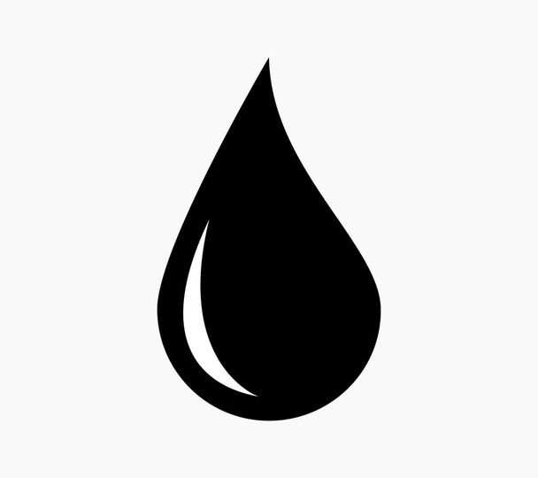 Vektor-Tropfen aus Wasser, Benzin, Öl oder anderen Flüssigkeiten für Webseiten und Anwendungen. - Vektor, Bild