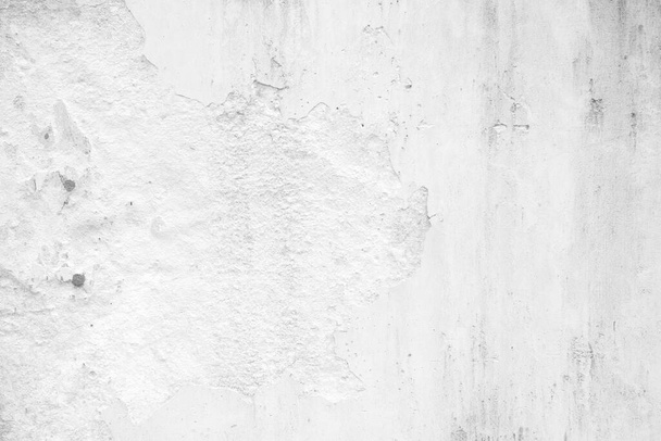 White Grunge Złamany beton podłoża tekstury tle. - Zdjęcie, obraz