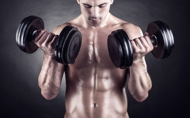 Man lifting weights  - Foto, imagen