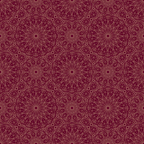 Αραβικό κόκκινο στολίδι. Απρόσκοπτο μοτίβο. Εικονογράφηση διανύσματος - Διάνυσμα, εικόνα