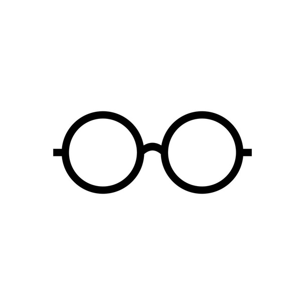 Szemüveg ikon vektor. Stílusos szemüveg. Szemüveg ikon fehér háttérrel. Optikai koncepció - Vektor, kép