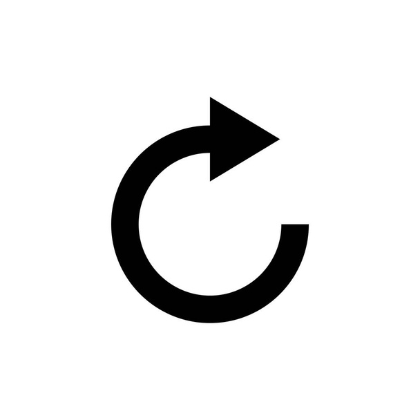 Vernieuwen pictogram geïsoleerd op witte achtergrond. Herlaad icoon vector. Update icoon. ico om te zetten - Vector, afbeelding