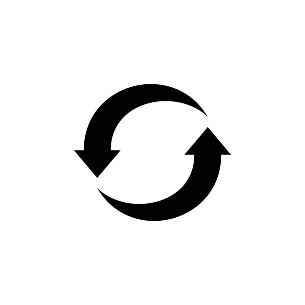 Recycle-Symbol-Vektor isoliert auf weißem Hintergrund. Recycling und ein paar Verpackungszeichen. Umwelt - Vektor, Bild