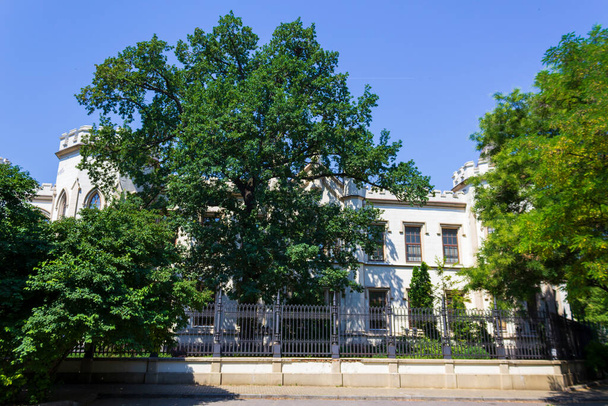 Odessa, Ukraine July 7, 2018 Shah's palace. The palace was built in 1851-1852 in neo-gothic style, is a bright landmark of the port city - Φωτογραφία, εικόνα