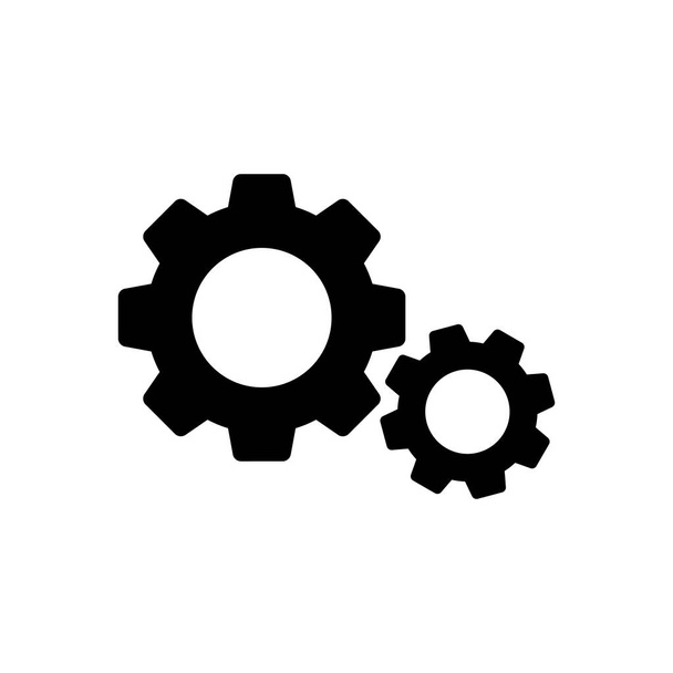 Setting Icon isolated on white background. Setting vector icon. Cog Settings Icon Symbol. Gea - Vector, Image