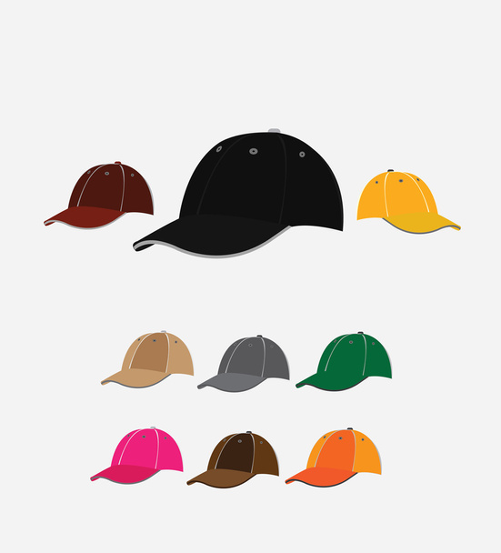 Baseball caps - Vector, Image