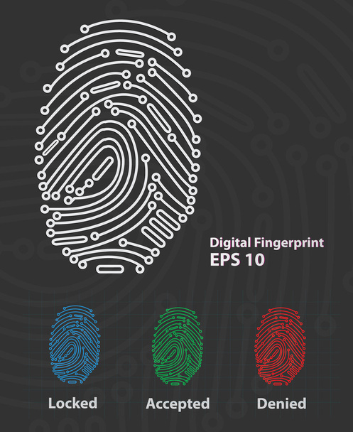 Fingerprint Reader - Vector, afbeelding