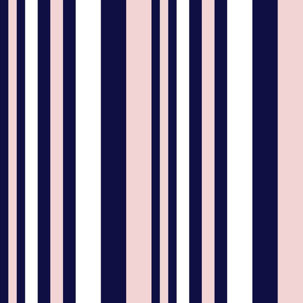 ファッション繊維、グラフィックに適したピンクとネイビーの縦縞のシームレスなパターンの背景 - ベクター画像