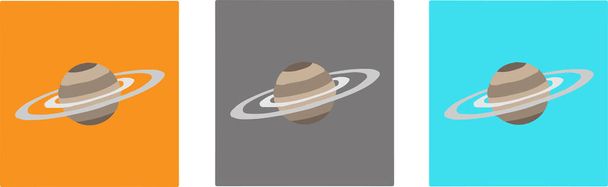 Icona Saturno isolata sullo sfondo
 - Vettoriali, immagini