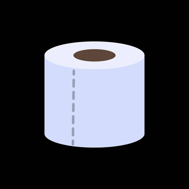Toilettenpapier-Symbol auf Hintergrund, minimalistischer Stilvektor. - Vektor, Bild
