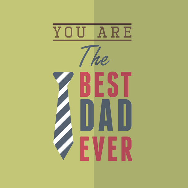 Father's day poster - Vector, Imagen