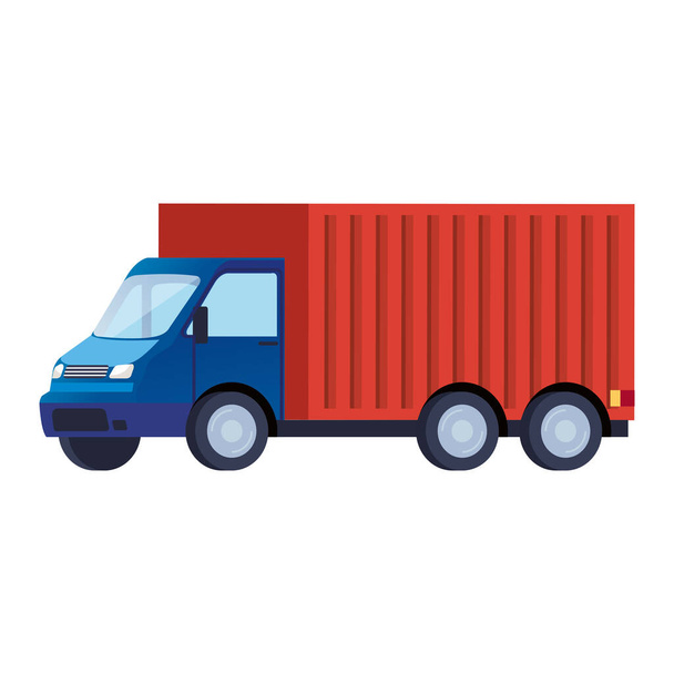 truck delivery service vehicle icon - Vector, Image