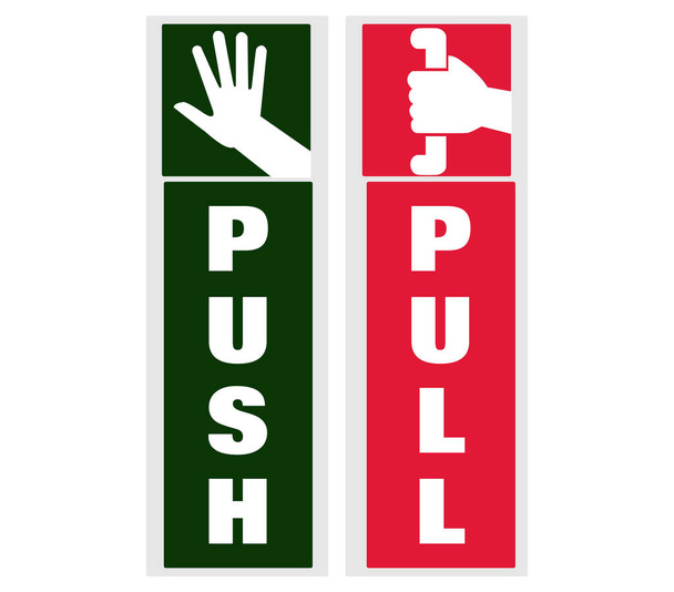 Push e Pull segno vettoriale
 - Vettoriali, immagini