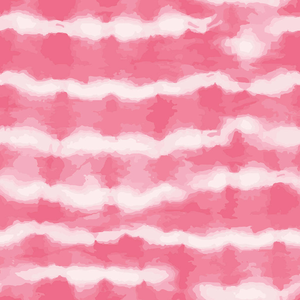 Vector tie dye stripes seamless pattern. Hand drawn shibori print. Ink textured japanese background. Modern batik wallpaper tile. Watercolor endless backdrop for fabric, wallpaper, scrapbooking - Vector, Image