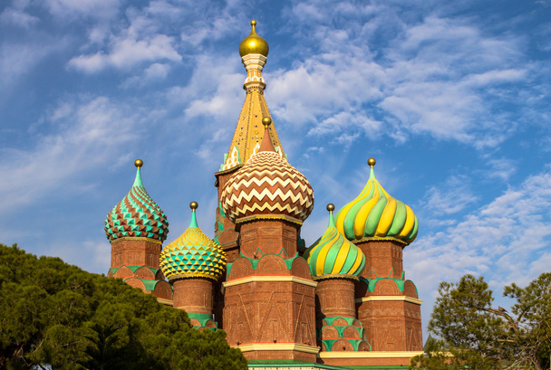 Katedrála na Rudém náměstí. Moskva, Rusko - Fotografie, Obrázek