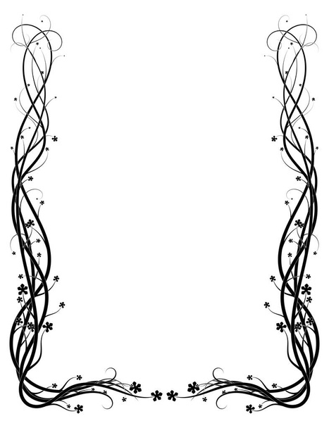 Plexus aus Efeu stammt schönes Muster auf weißem Hintergrund. Bild - Foto, Bild