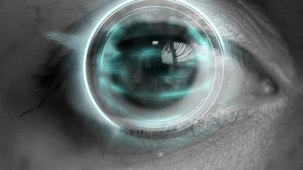 Technologie zur Abtastung blauer Augen - Filmmaterial, Video