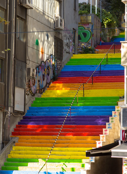 kleurrijke trap - Foto, afbeelding