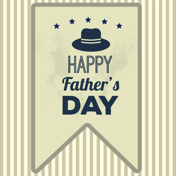 Father's day card - Vector, Image
