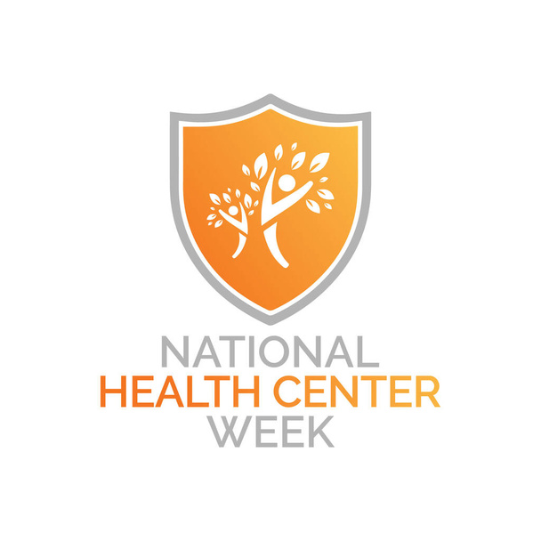 Vector illustratie over het thema van de Nationale Gezondheidscentrum week waargenomen elk jaar in augustus. - Vector, afbeelding