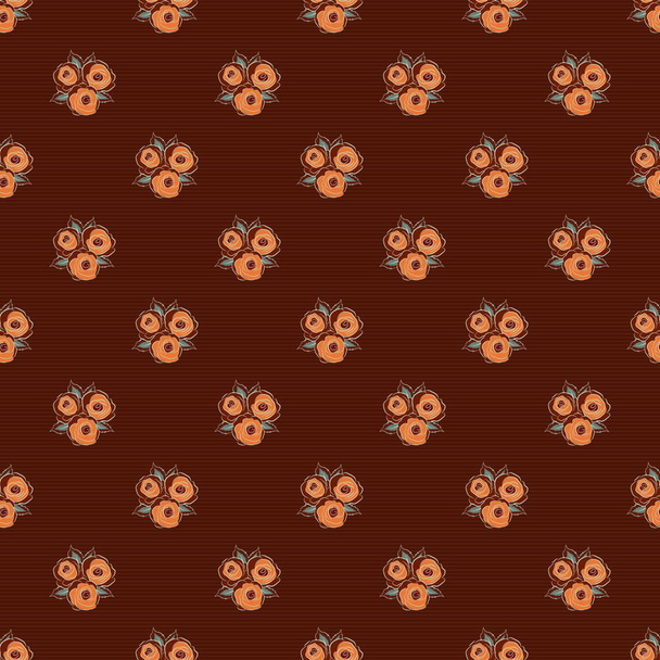 Растертые винтажные акварели выполнены в красном, оранжевом и коричневом цветах.
. - Вектор,изображение
