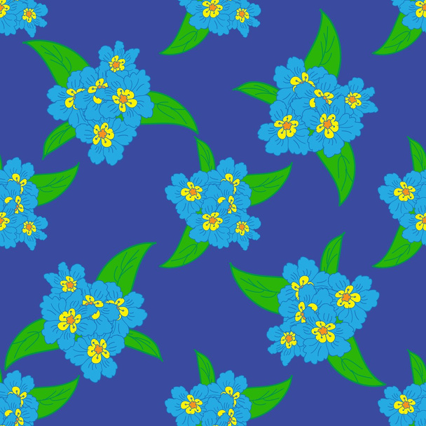 Easter Floral Seamless Pattern - Vektor, kép