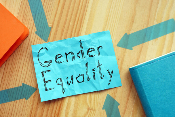 Гендерное равенство показано на концептуальном бизнес-фото
 - Фото, изображение
